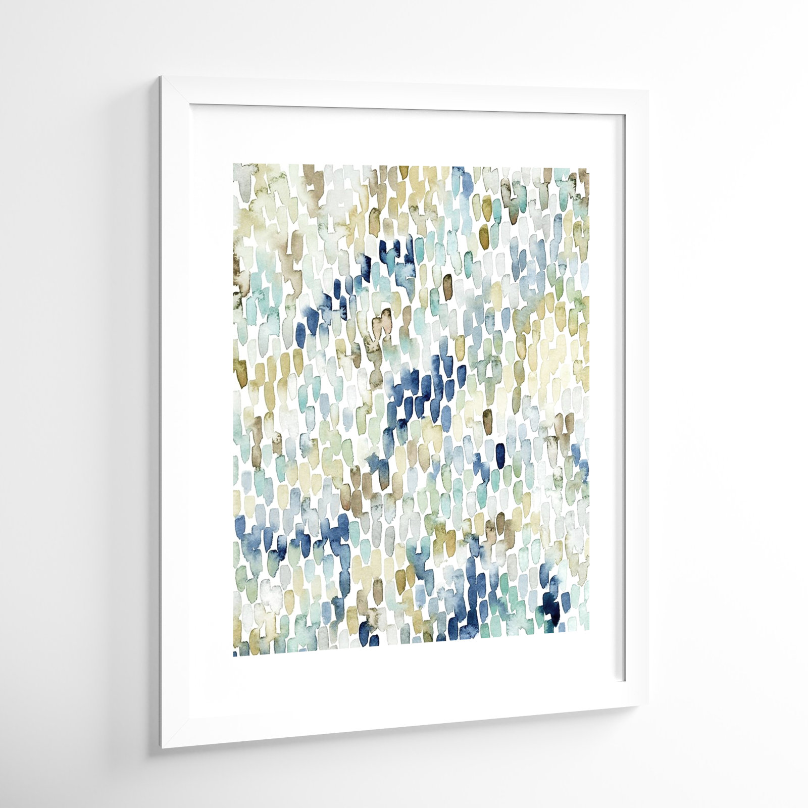 River Wavelets I by Grace Popp, White Framed Paper, 37" H x 31" W