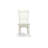 5 Piece Dinette Set for 4 Includes a Round Kitchen Table and 4 Linen Fabric Upholstered Dining Chairs, 42x42 Inch, Linen White-633372876-607392014