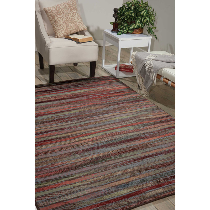 Tapis multicolore Earnestene, Rectangle 3 pi 6 po x 5 pi 6 po