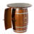 Wine Barrel Round Table Wine Storage Cabinet