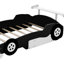 Full Size Race Car-Shaped Platform Bed With Wheels-1285301638