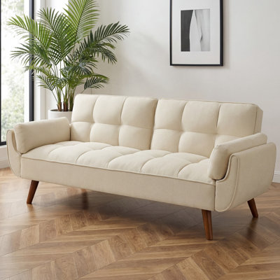 75.39" Full Upholstered Convertible Sofa
