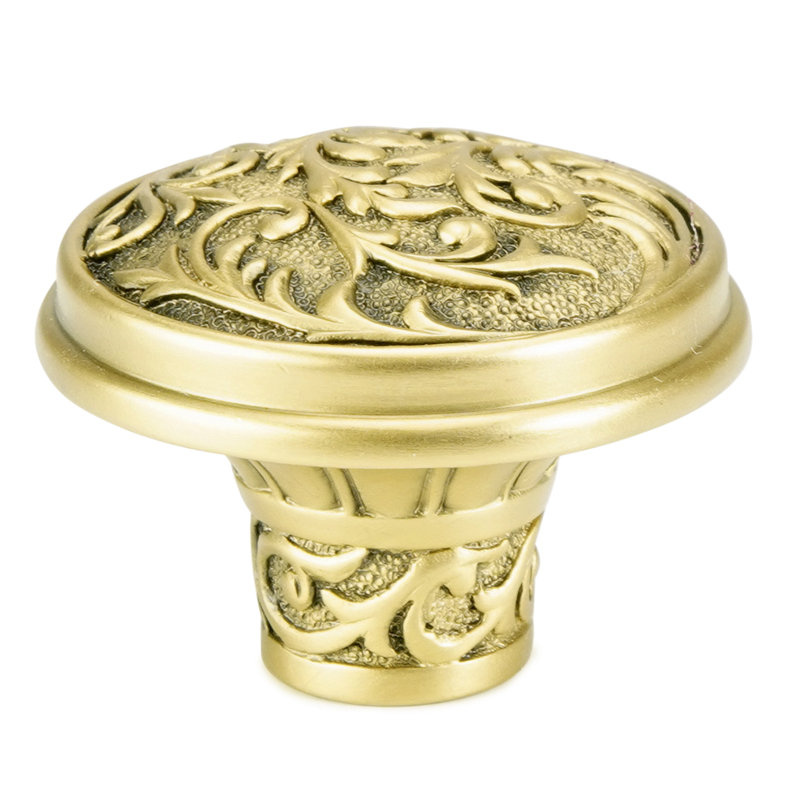 GLENDALE KNOB IN BURNISHED PLATE, Gold
