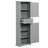 Tall Bathroom Storage Cabinet, Freestanding Storage Cabinet With Drawer And Adjustable Shelves, MDF Board With Painted Finish-1485676703