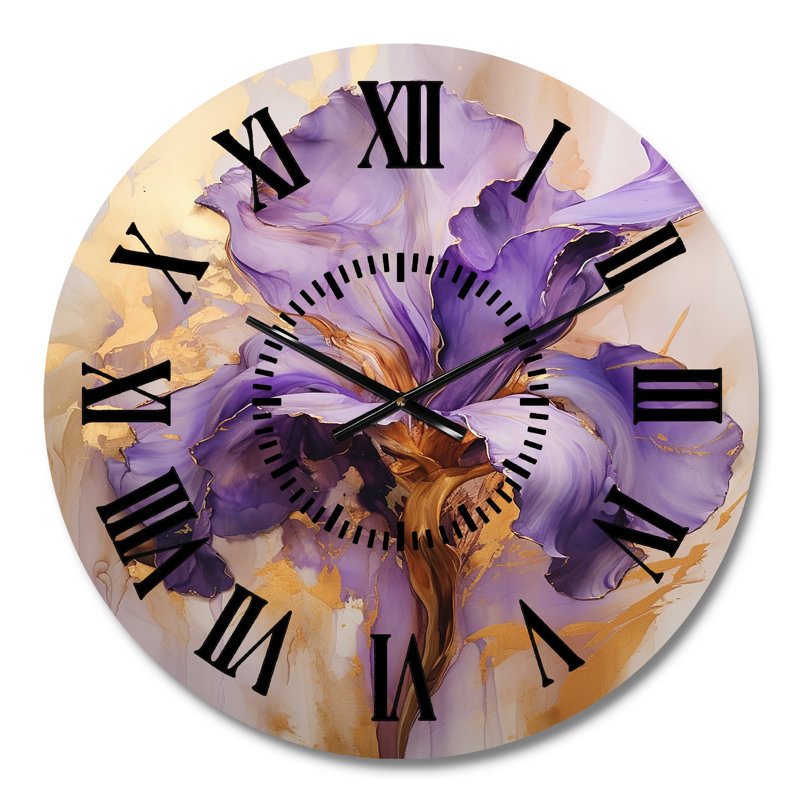 Horloge murale Golden Iris, Médium