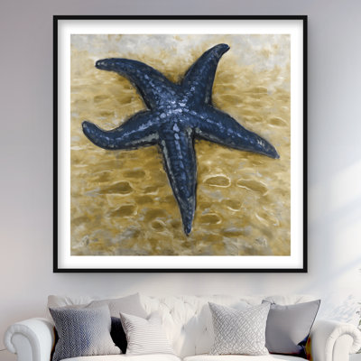 Étoile de mer bleue - décor de salle de bain animaux aquatiques