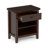Artisan 24"W Solid Wood Contemporary Nightstand with 1 Drawer, Open Shelf Storage and Bronze Knobs-361422298