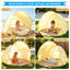 Tente pour bébé Baby Beach, abri de soleil portatif pour enfant UPF50 +, 57 x 57 x 43 po