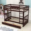 Lit superposé simple en bois 2 tiroirs-1565840213