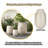 American Modern 3-Size Outdoor Planter Set With Weather-Resistant MGO Construction-33918814
