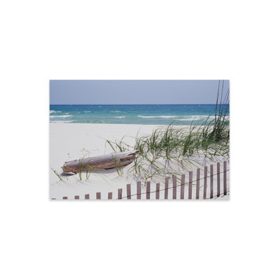 Clôture sur la plage, Alabama, Golfe du Mexique, États-Unis par Panoramic - non encadrée, impression