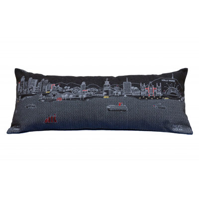 Los Angeles Skyline Lumbar Decorative Pillow
