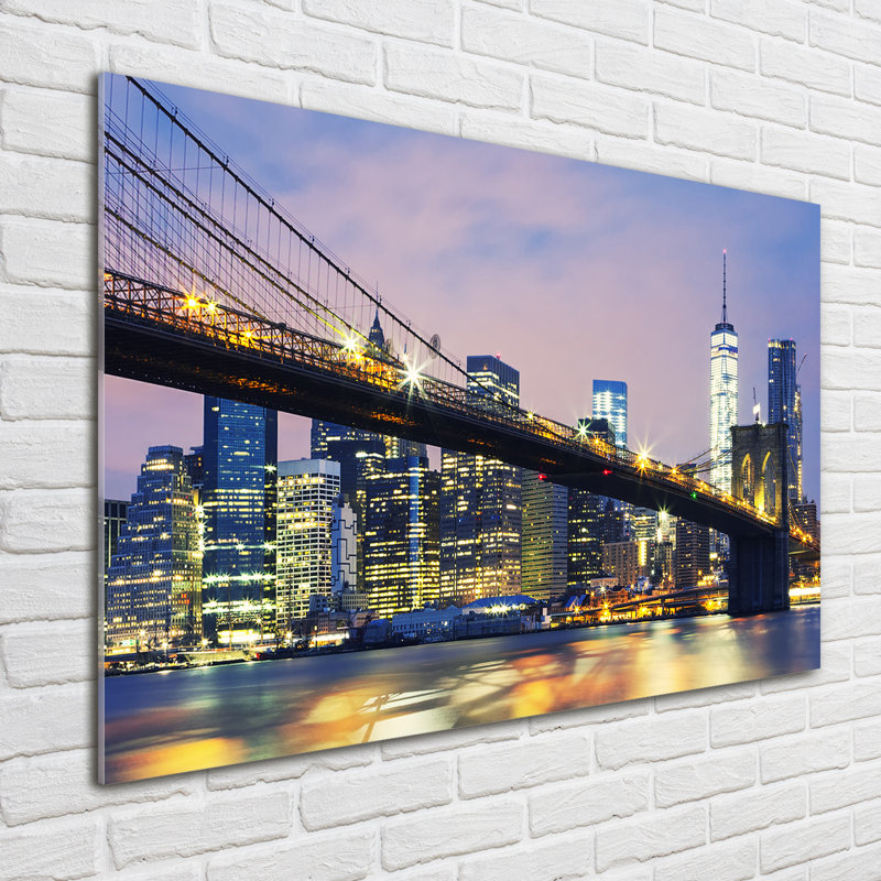 Brooklyn Bridge - No Frame Print on Glass