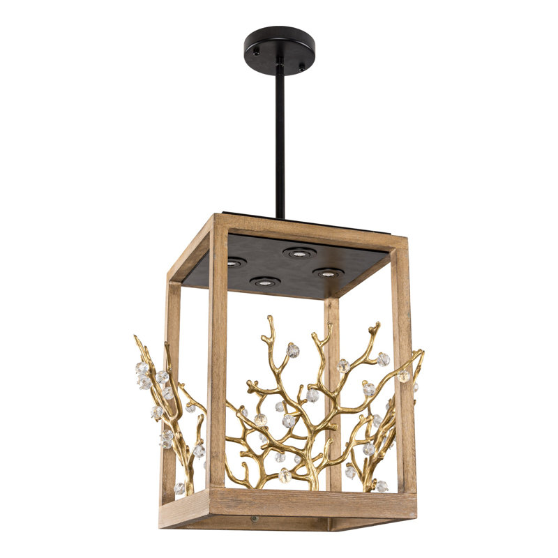 Luminaire suspendu à DEL 4 lumières Lusteria
