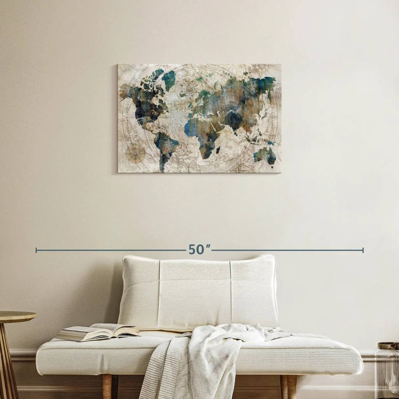 Aliaz Stained Celestial Map, 20" H x 30" W