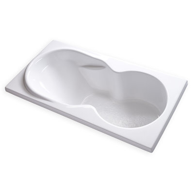 72'' x 36'' Drop-In Soaking Acrylic Bathtub