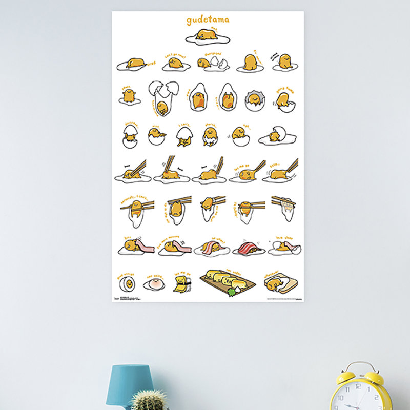 Gudetama-impression sur papier grid
