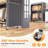 445lbs Rolling Clothes Rack With Cover, 81"h Adjustable Wire Portable Closets, Freestanding Wardrobe Closets With Wheels-1468816970