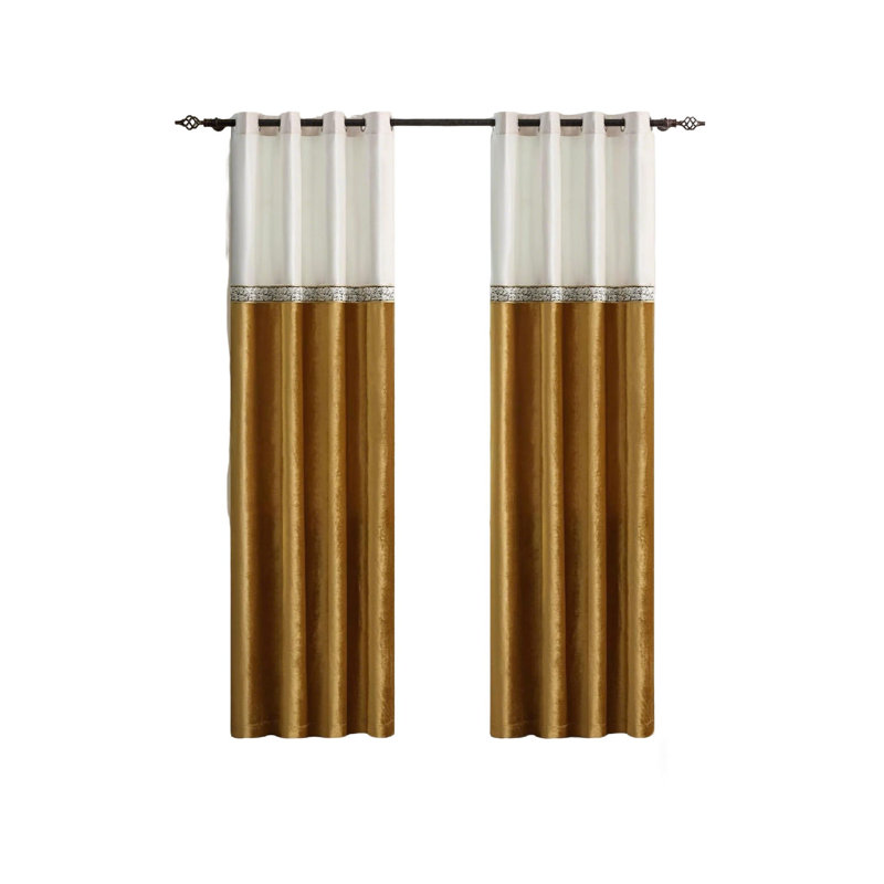 Velvet Room Darkening Curtain Panel Pair