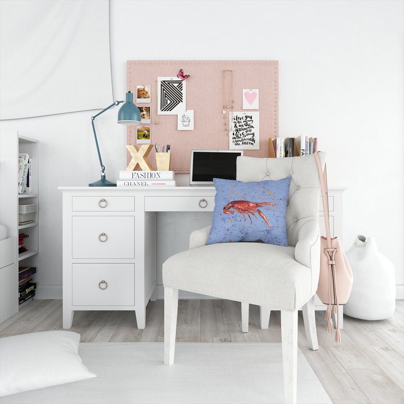 Coussin décoratif intérieur/extérieur crawfish