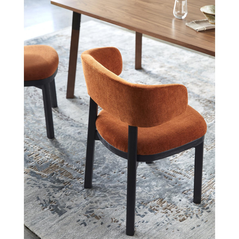 Pacey Upholstered Dining Chair, Orange