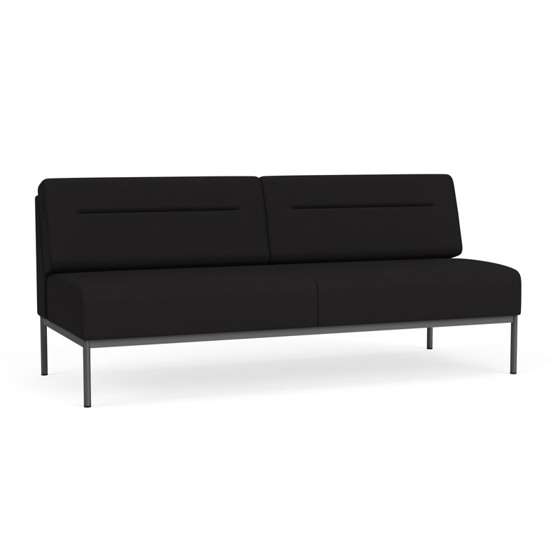 Canapé Darsey, Visite libre noire, Sans alimentation, Gris anthracite