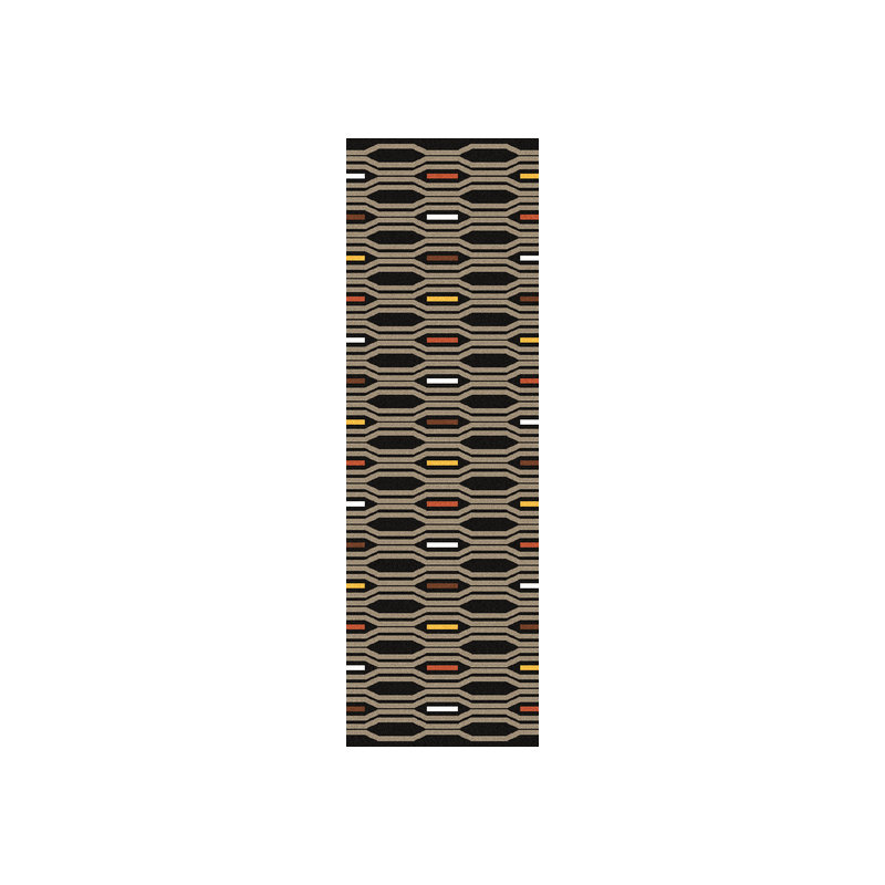 Araliya Wool Geometric Indoor Rug, Runner 2'6" x 8'