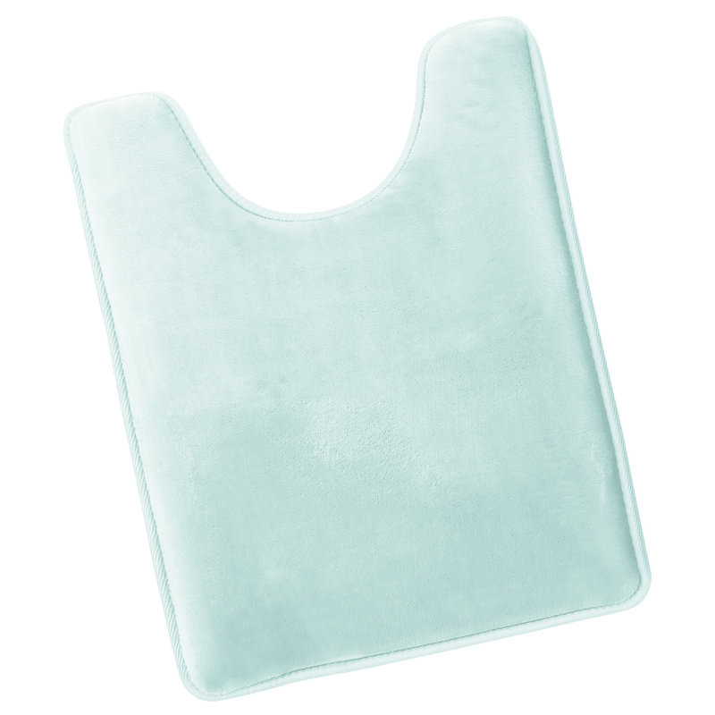 Ultra Soft and Absorbent Memory Foam Contour Mat with Non-Slip Backing, Light Baby Blue