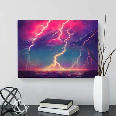 Watercolour Lightning Vol.4 - Wrapped Canvas Print