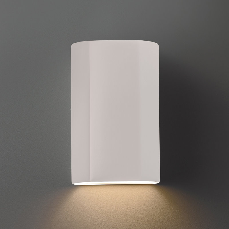 Plafonnier encastré à 1 lumière DEL à intensité variable Charon, Blanc mat