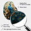 Décoration murale irrégulière en métal Thamim - Peacock Pear-110462268