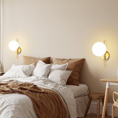 1-Light Gold Armed Sconce