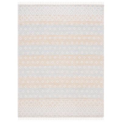 Abad Geometric Hand-Loomed Light Blue/Yellow Area Rug