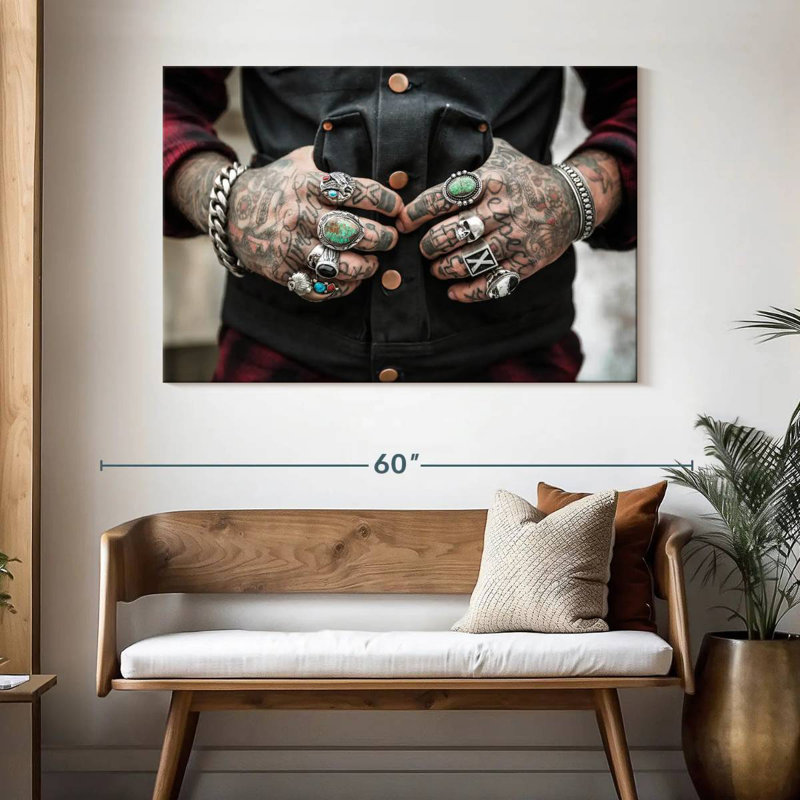 Senne Tattoos, 32" H x 48" W