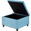 Carré avec capacité de rangement - cadre et caractéristique en bois bleu-1430785006
