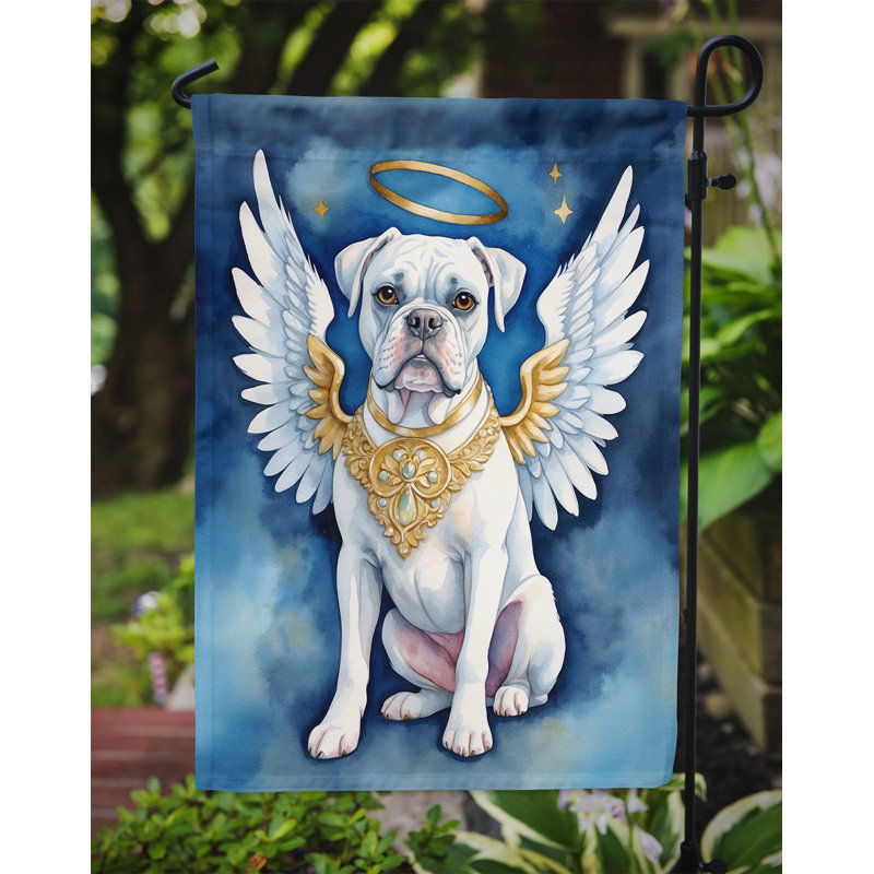Boxer blanc «My Angel Garden» - drapeau blanc