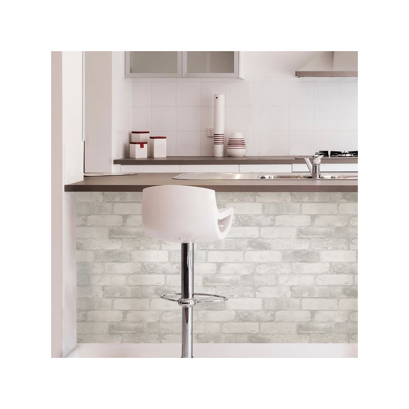 Loft Brick 5.5m x 52cm Peel and Stick Wallpaper Roll