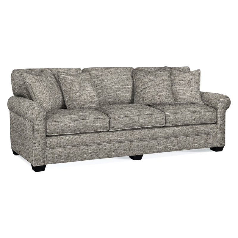 Bedford Upholstered 98'' Sofa, Basic Grey; 0317-83, Flax