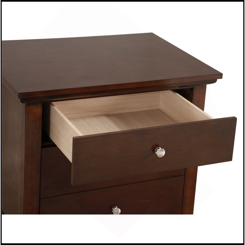 Drawer Nightstand, Cappuccino