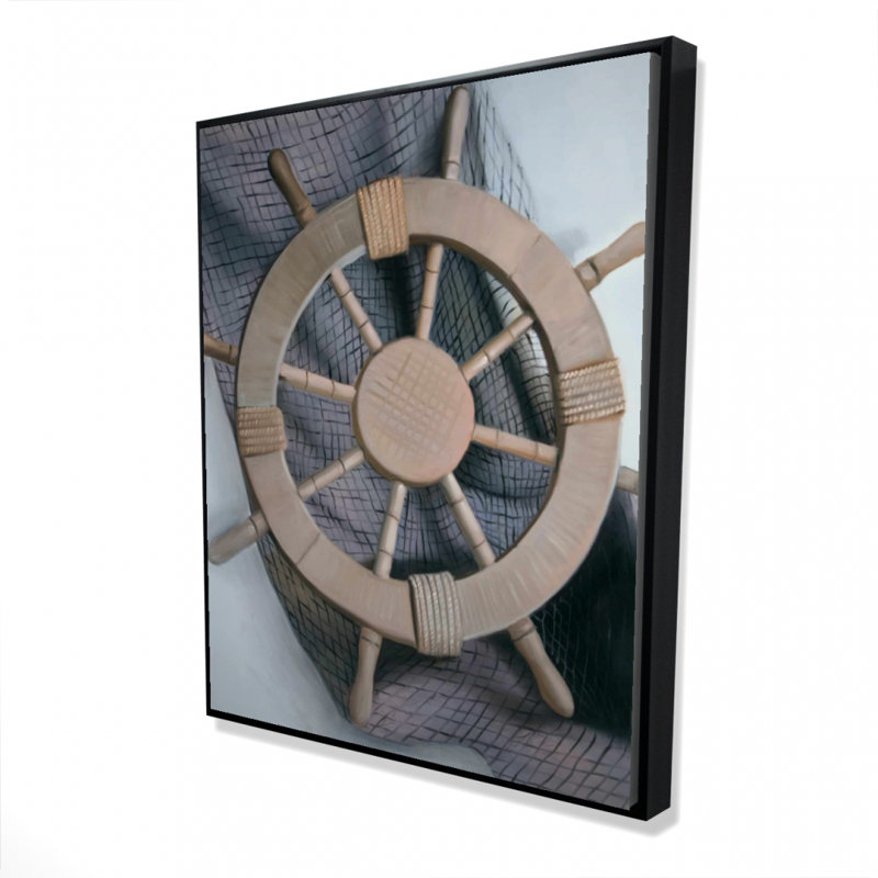 «Helm On A Fishing Net» sur toile