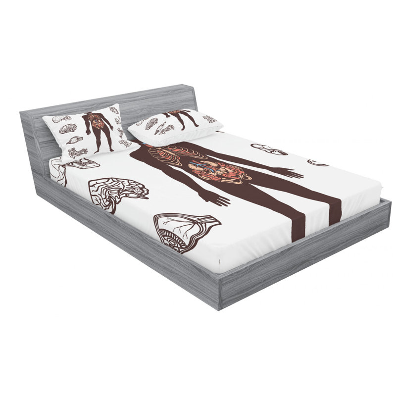 Microfiber Sheet Set, Queen Sheet Set with Fitted Sheet