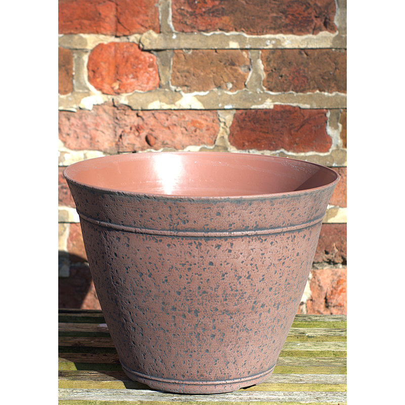 Flodin Handmade Pot Planter, Terracotta/Black