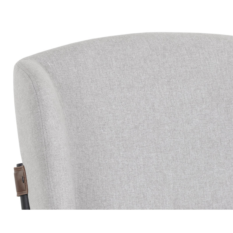 Pearce Upholstered Dining Chair, Light Gray