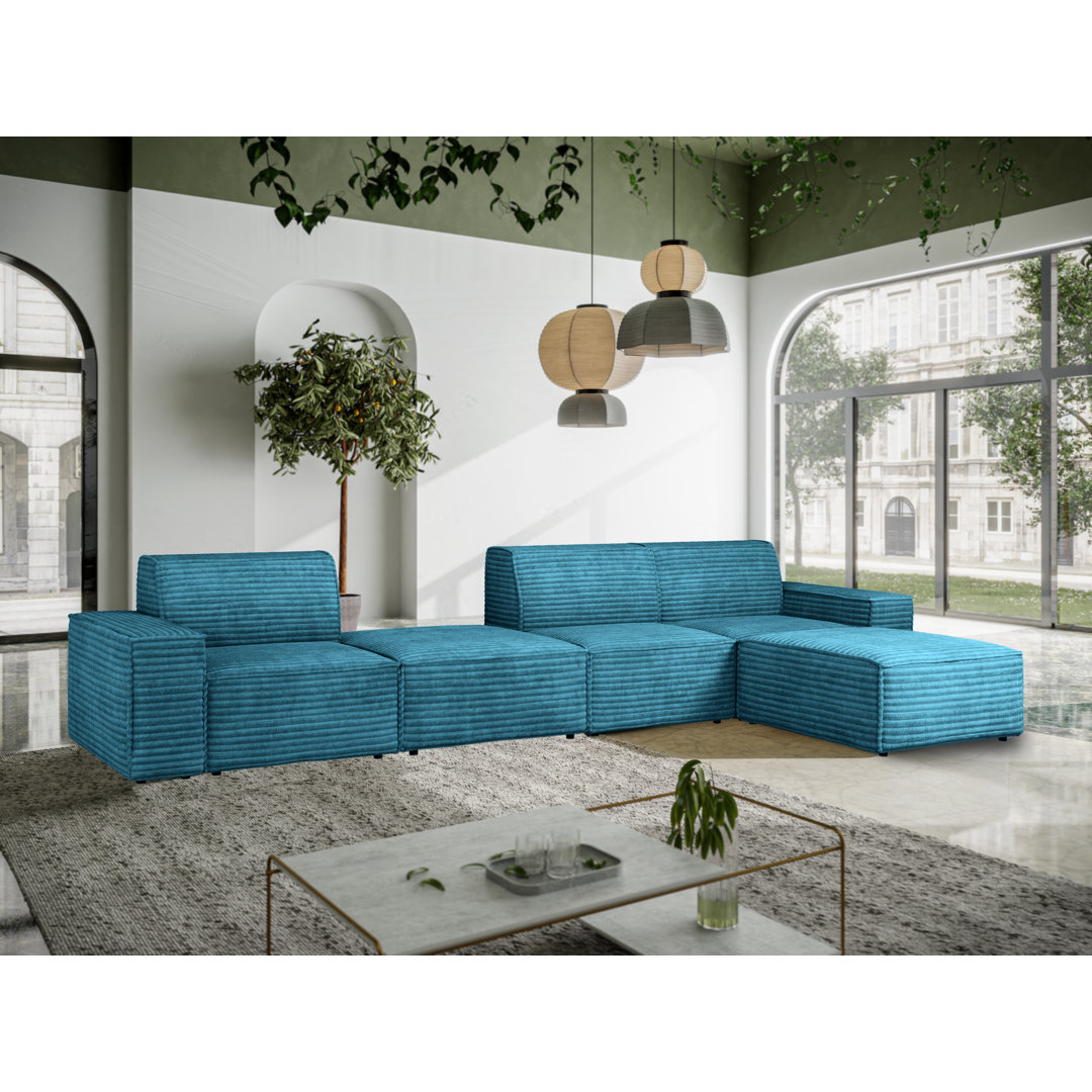 Modulares Ecksofa Matinoula aus Kord