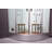 47'' W 89'' H Framed Round Double Slide Shower Enclosure