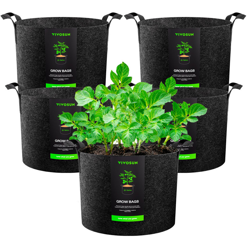 Sacs de culture pour plantes épaisses robustes, H 16 po x L 20 po x P 20 po