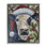 «Cow with Festive Holly», art mural encadré sur toile flottante par Sara G. Designs