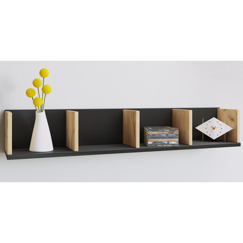 Sandreka Floating Shelf, Black