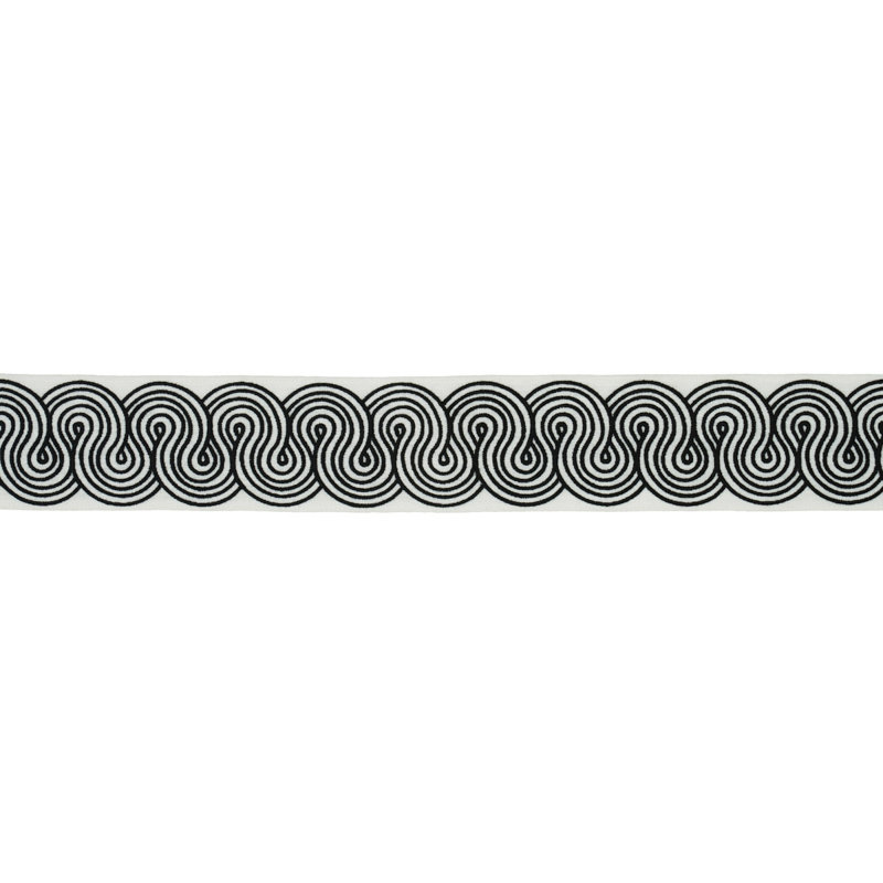 Giraldi Embroidered Trim, Black