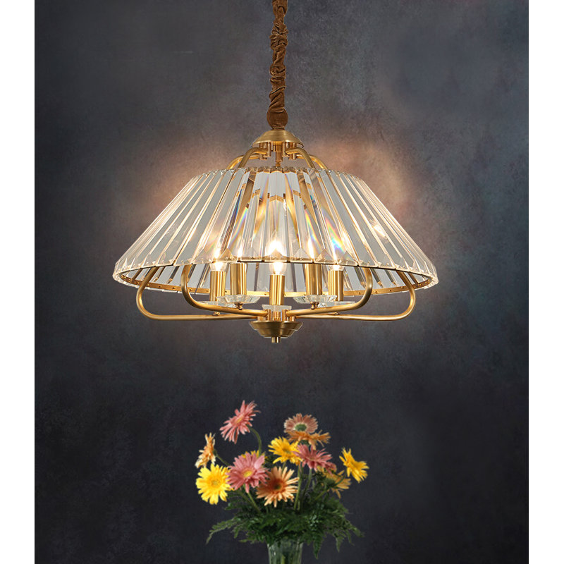 Jarone 5 - Light Iron Dimmable Chandelier